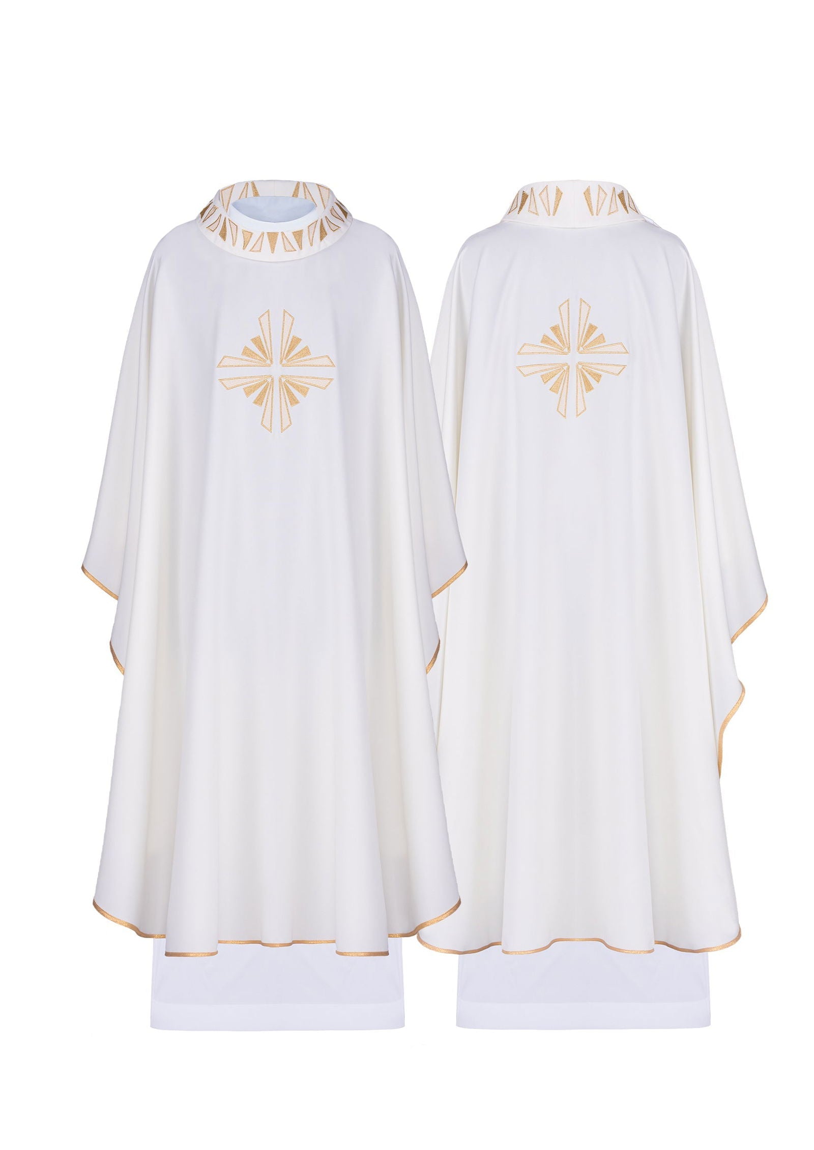 Chasuble embroidered with ecru Cross