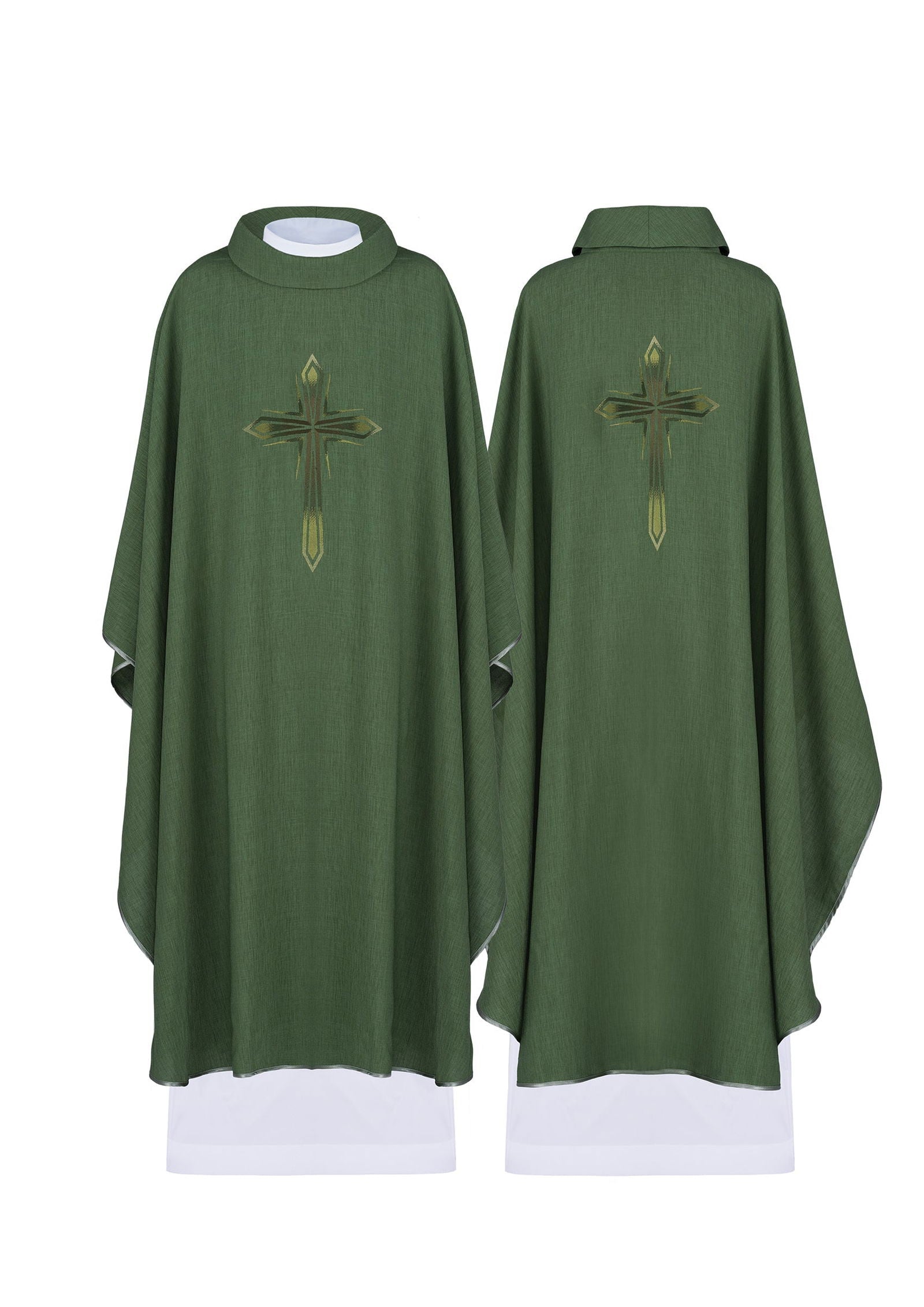 Green chasuble with green cross