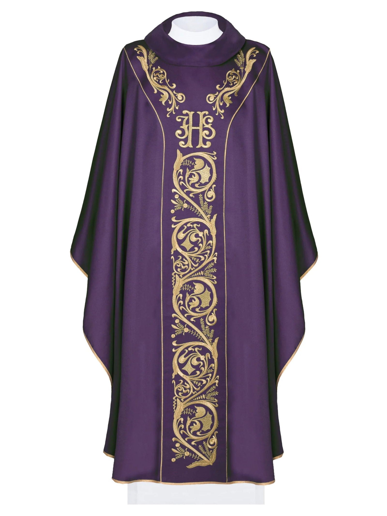 Purple chasuble with modern design