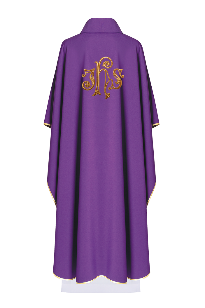 Chasuble in purple and gold