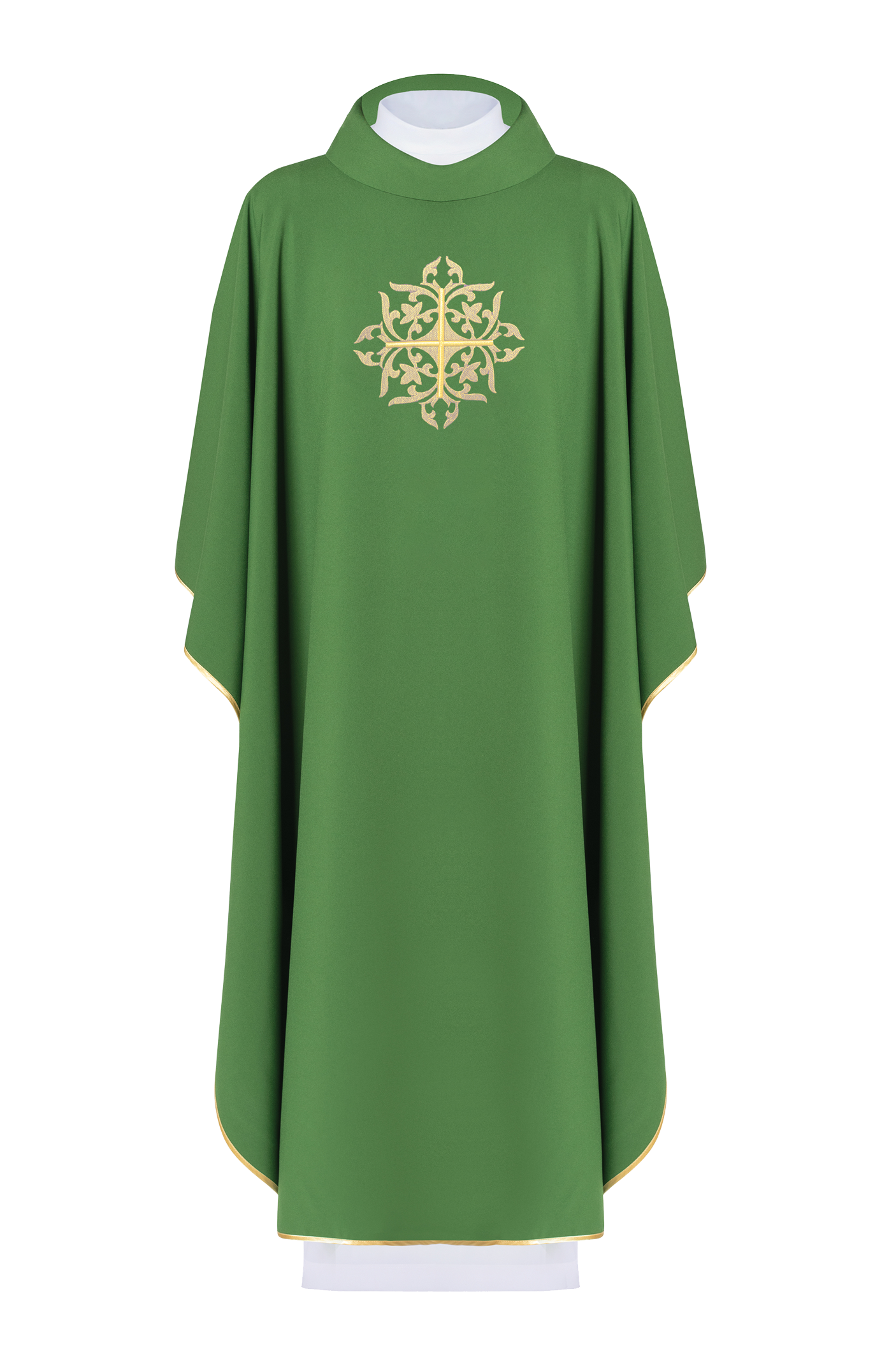 Chasuble embroidered with Green Cross - HAFTINAUSA.COM