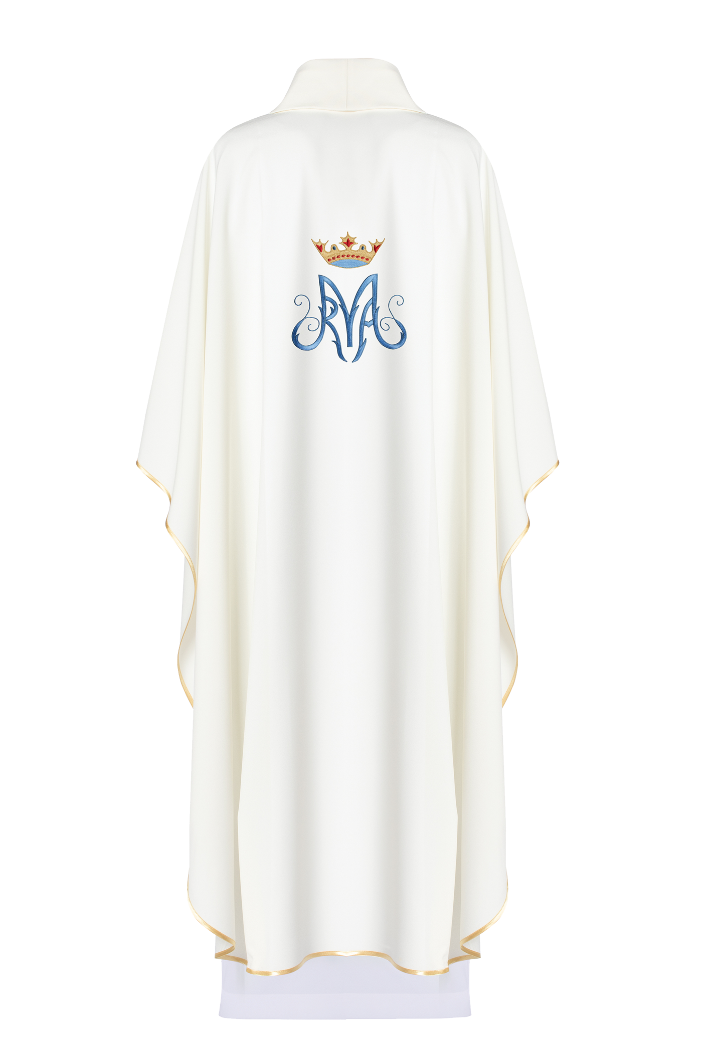 Ecru Liturgical Marian Chasuble