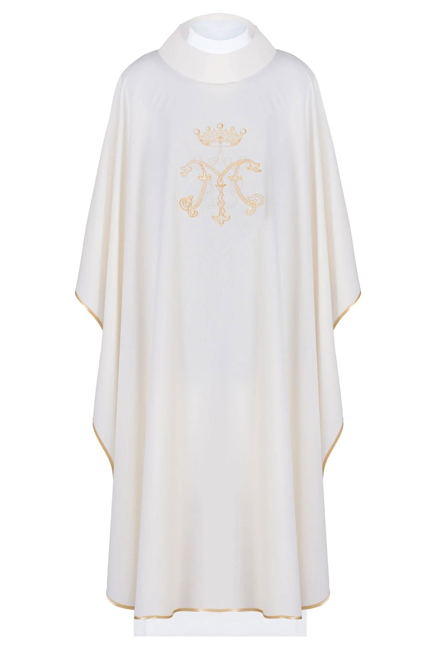 Ecru Liturgical Marian Chasuble