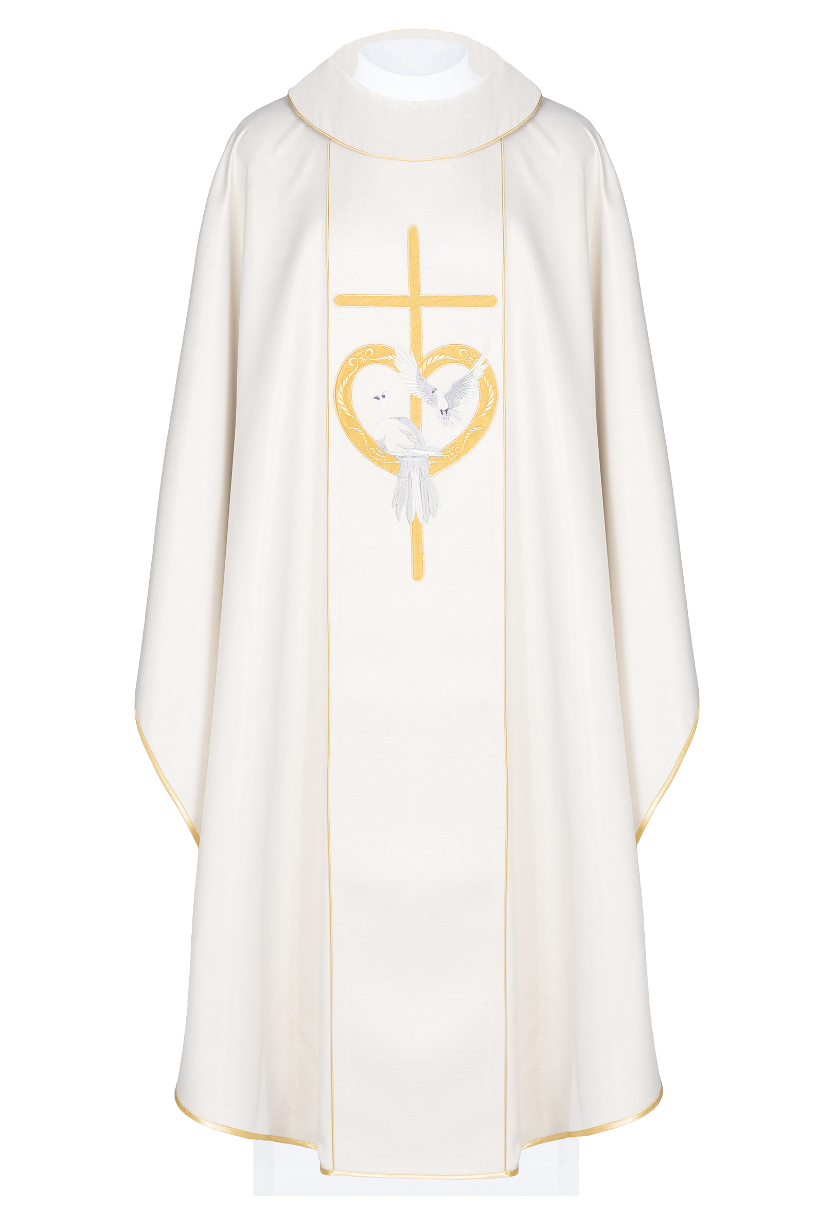 Wedding Chasuble in ecru - HAFTINAUSA.COM