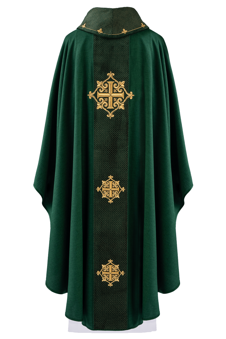 Chasuble embroidered with Green Cross