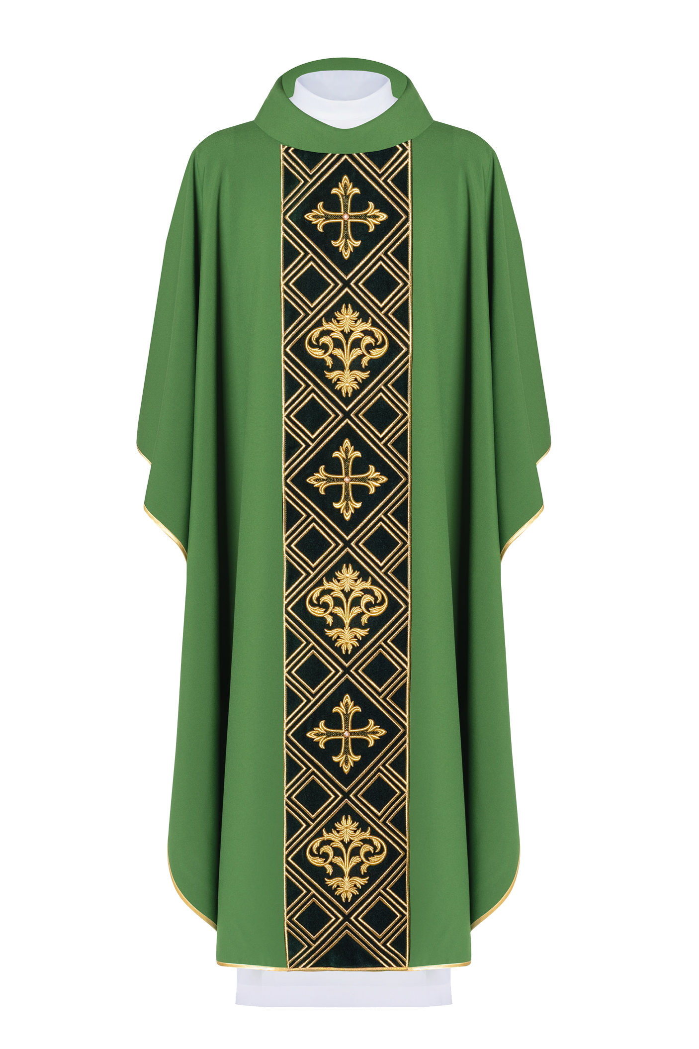 Chasuble embroidered with Green Cross