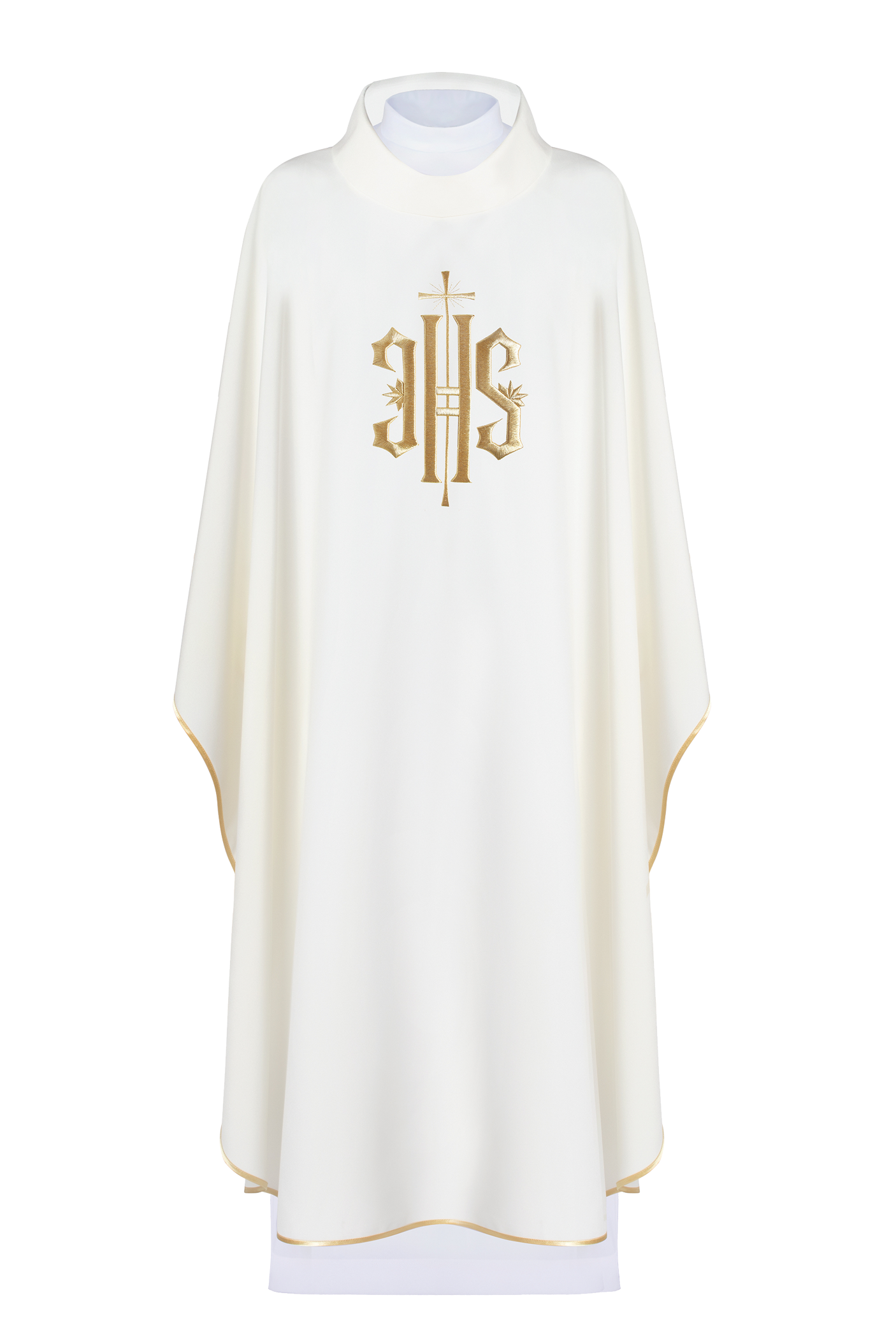 Chasuble with 3D embroidery IHS symbol