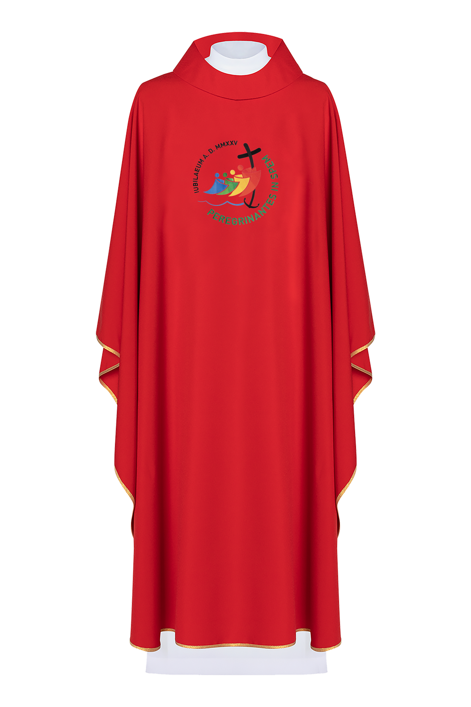 Chasuble with red jubilee embroidery