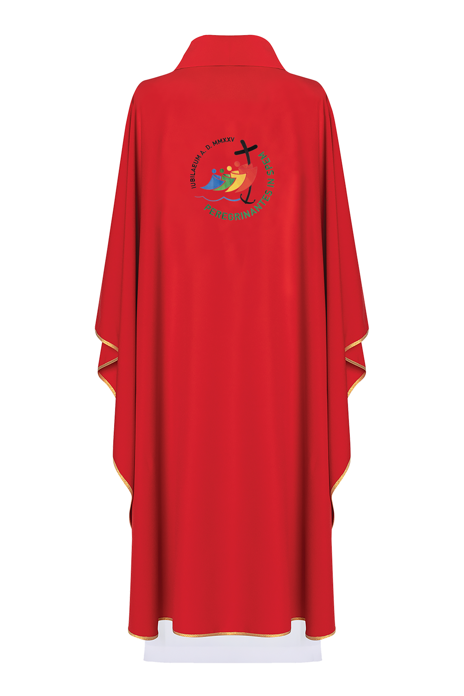 Chasuble with red jubilee embroidery