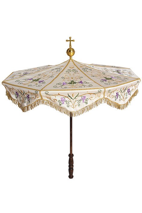 Processional Umbrella with floral motifs