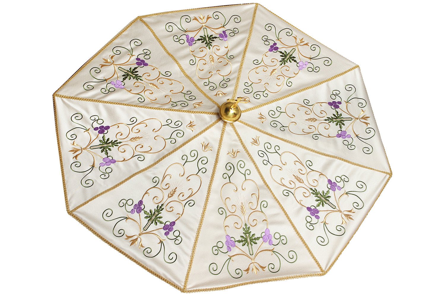 Processional Umbrella with floral motifs