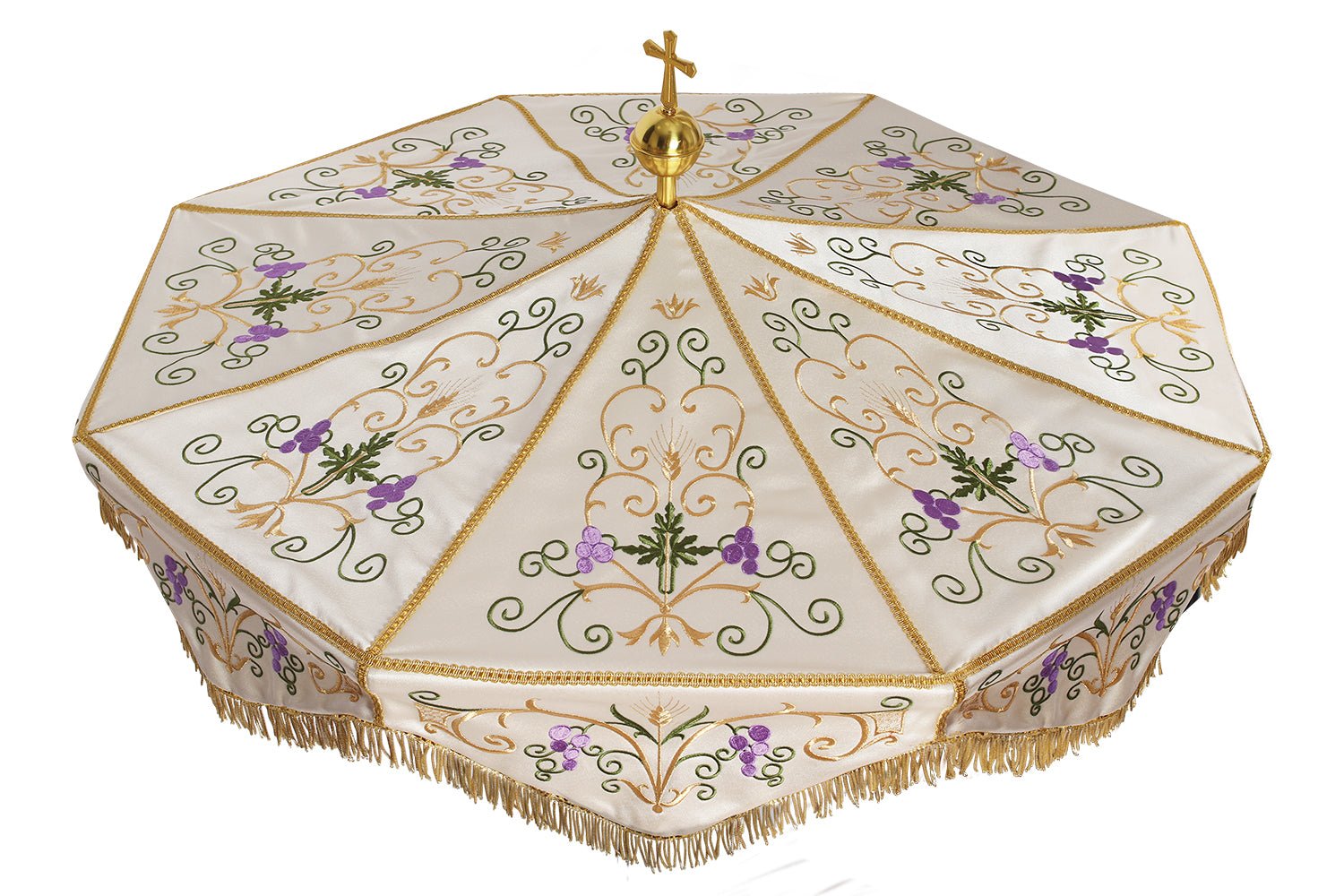 Processional Umbrella with floral motifs