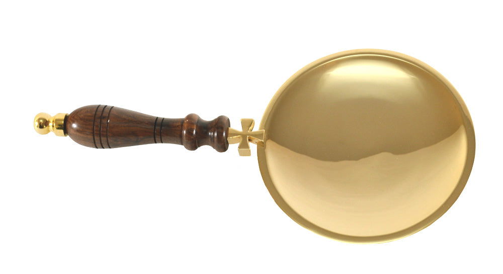 Communion paten made of gold brass