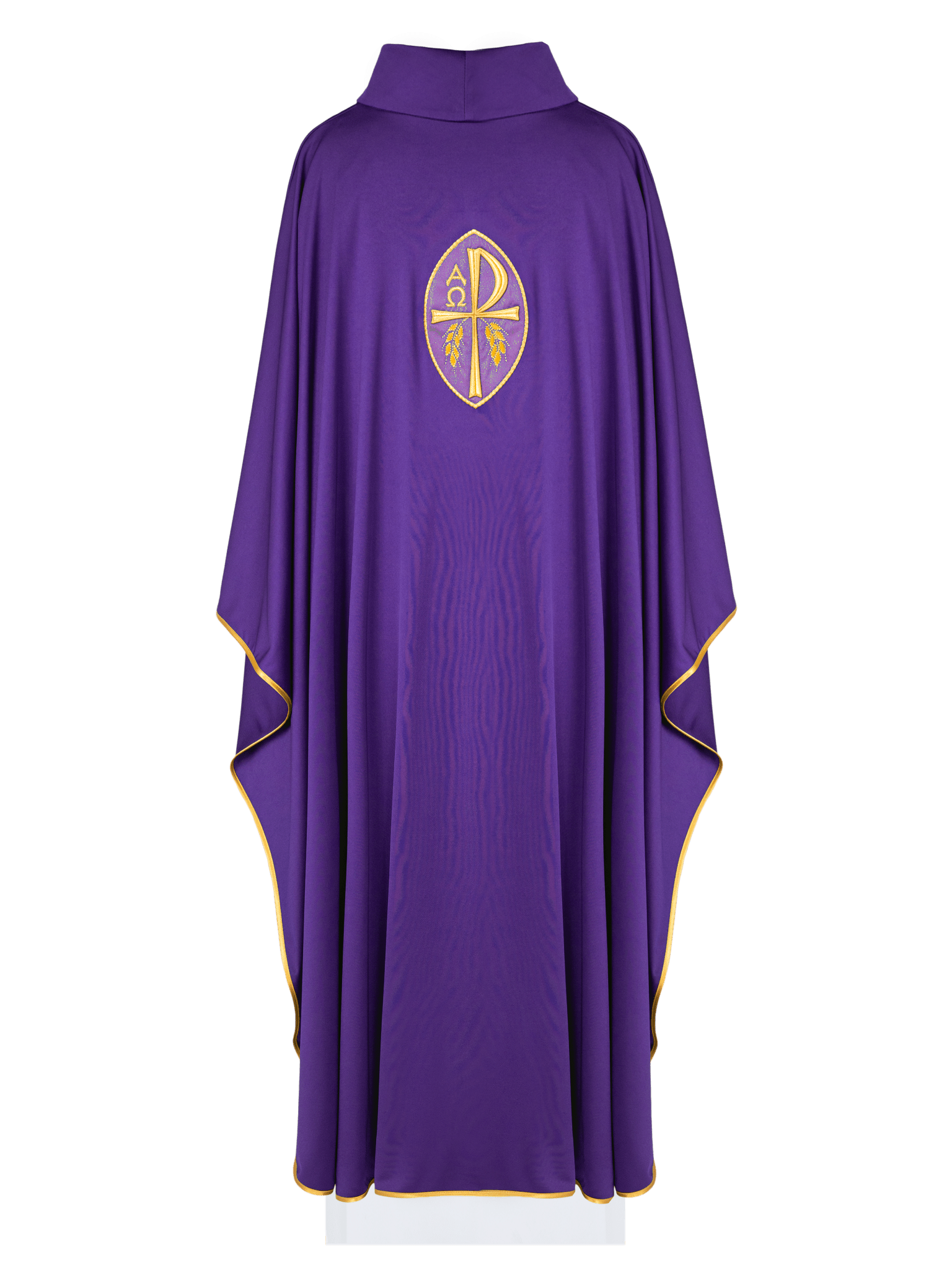 Purple chasuble made of light SACROLITE texture KOR/387/03/78 - HAFTINAUSA.COM