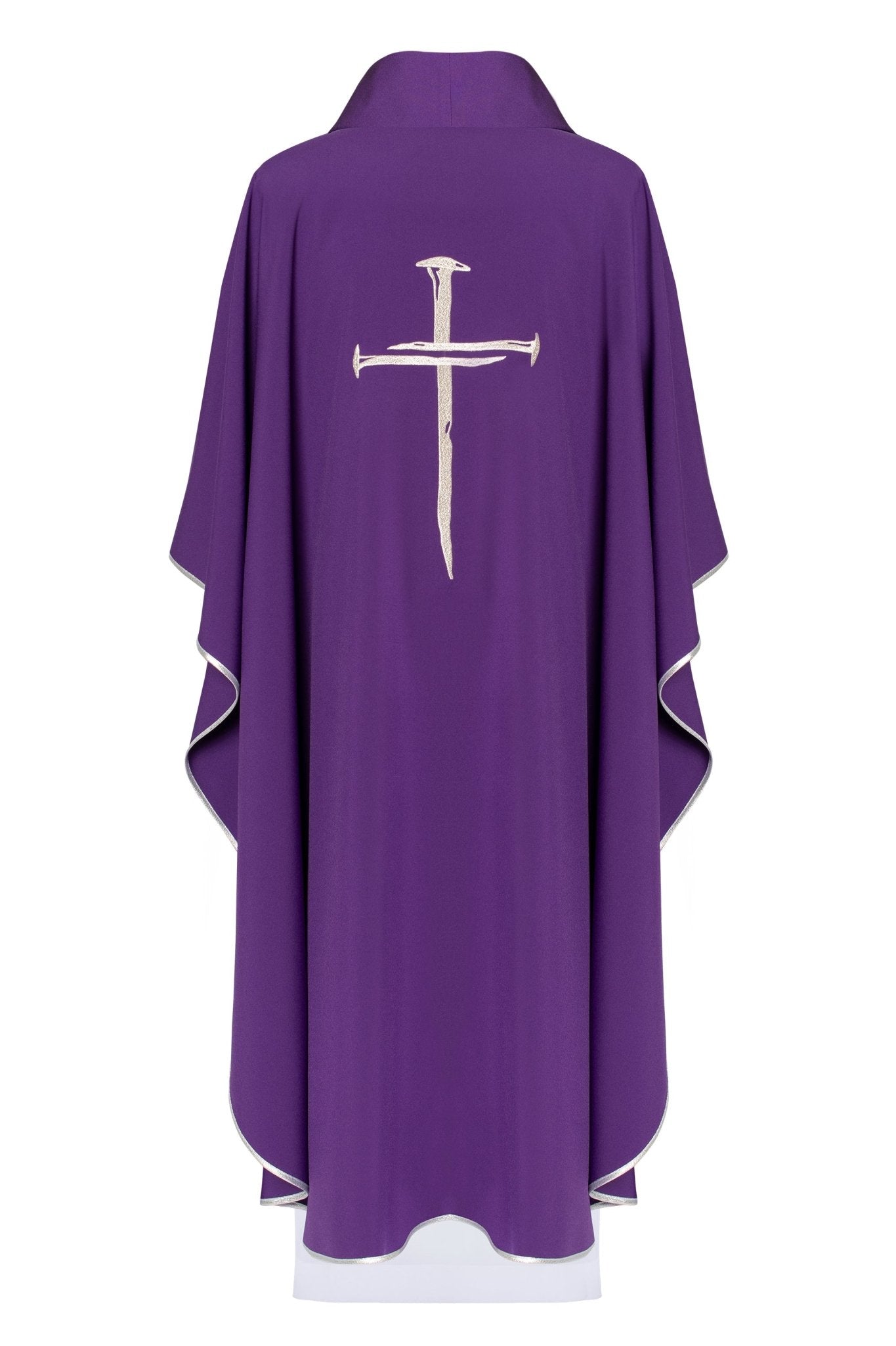 Purple Chasuble with a Cross KOR/225/03/12 FIOLET - HAFTINAUSA.COM