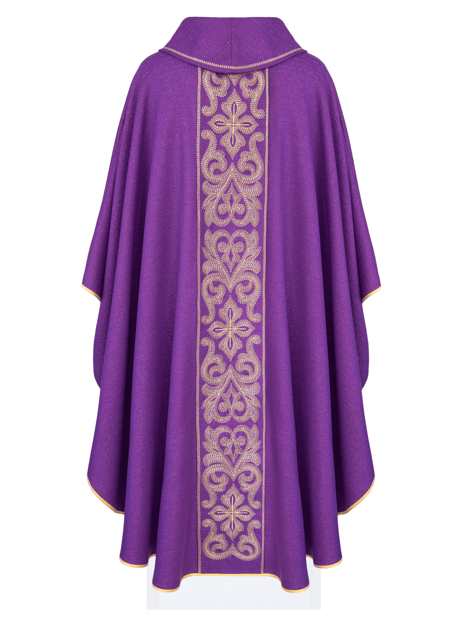 Purple chasuble with light embroidery LE/7028/03 - HAFTINAUSA.COM