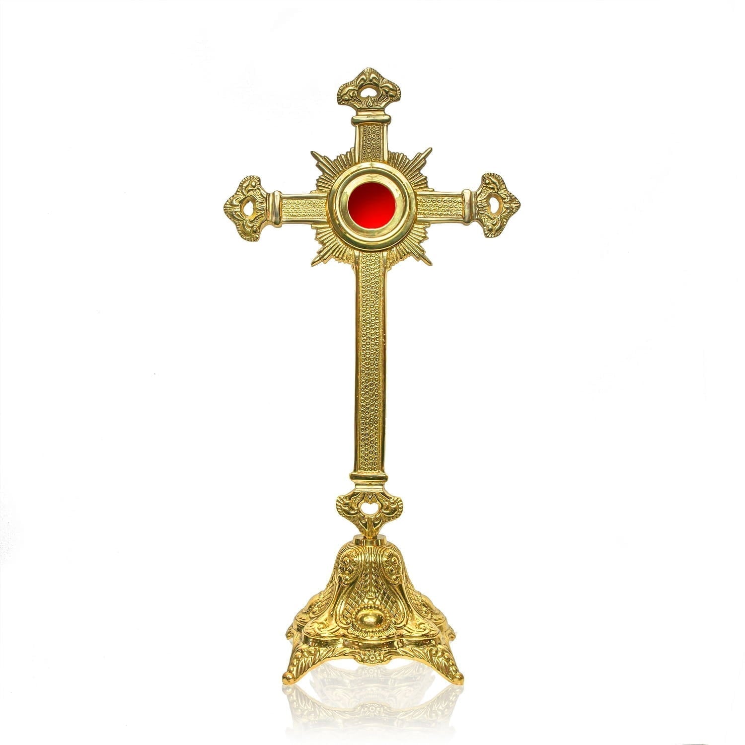 Reliquary - cross - brass MN - 1022 - HAFTINAUSA.COM