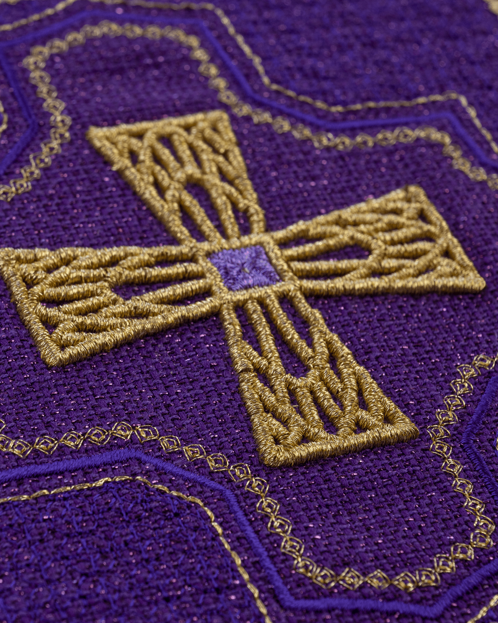 Set of Palls in four liturgical colors KPA4/184 18*18 - HAFTINAUSA.COM