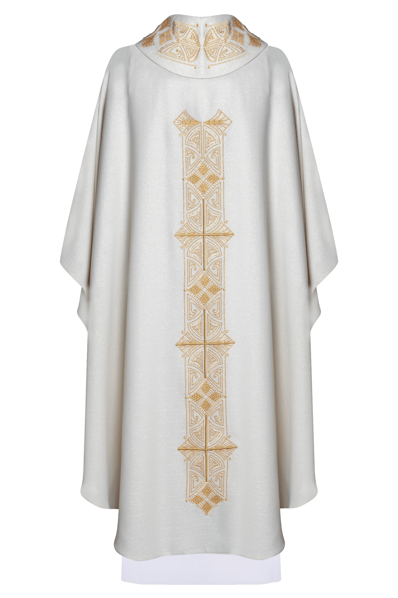 Shiny chasuble with richly adorned gold embroidery LE/7022/05 - HAFTINAUSA.COM