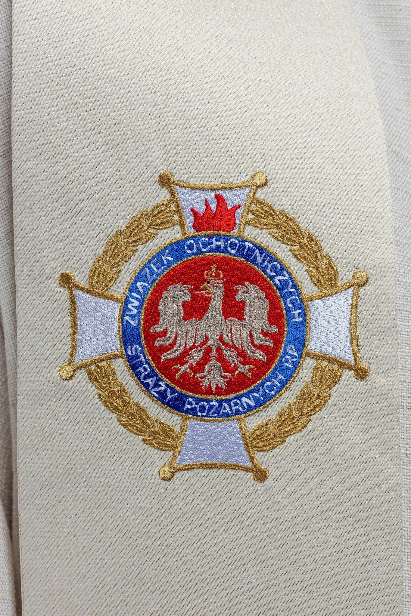 Stole embroidered with the image of St. Florian KSW2/007/05/54 - HAFTINAUSA.COM