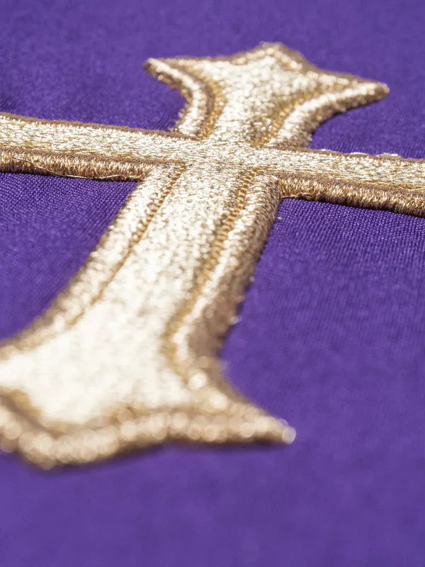 Purple Deacon stole with a Cross