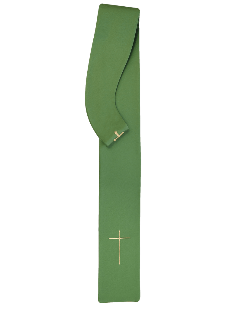 Ornat haftowany z symbolem IHS KOR/031 Zielony - ORNATY.PL