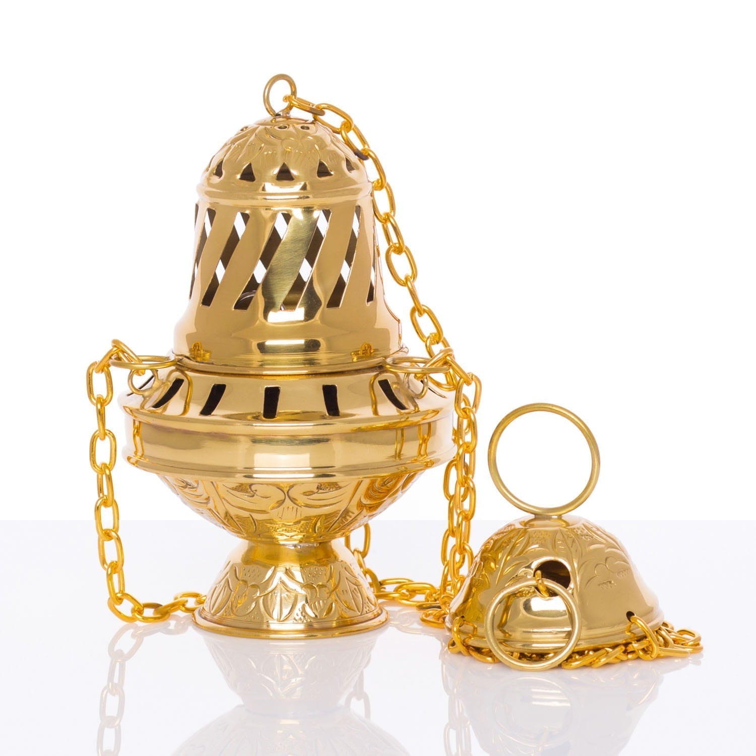 Thurible - brass - 15 cm - Santiago de Compostela P - 01 - HAFTINAUSA.COM