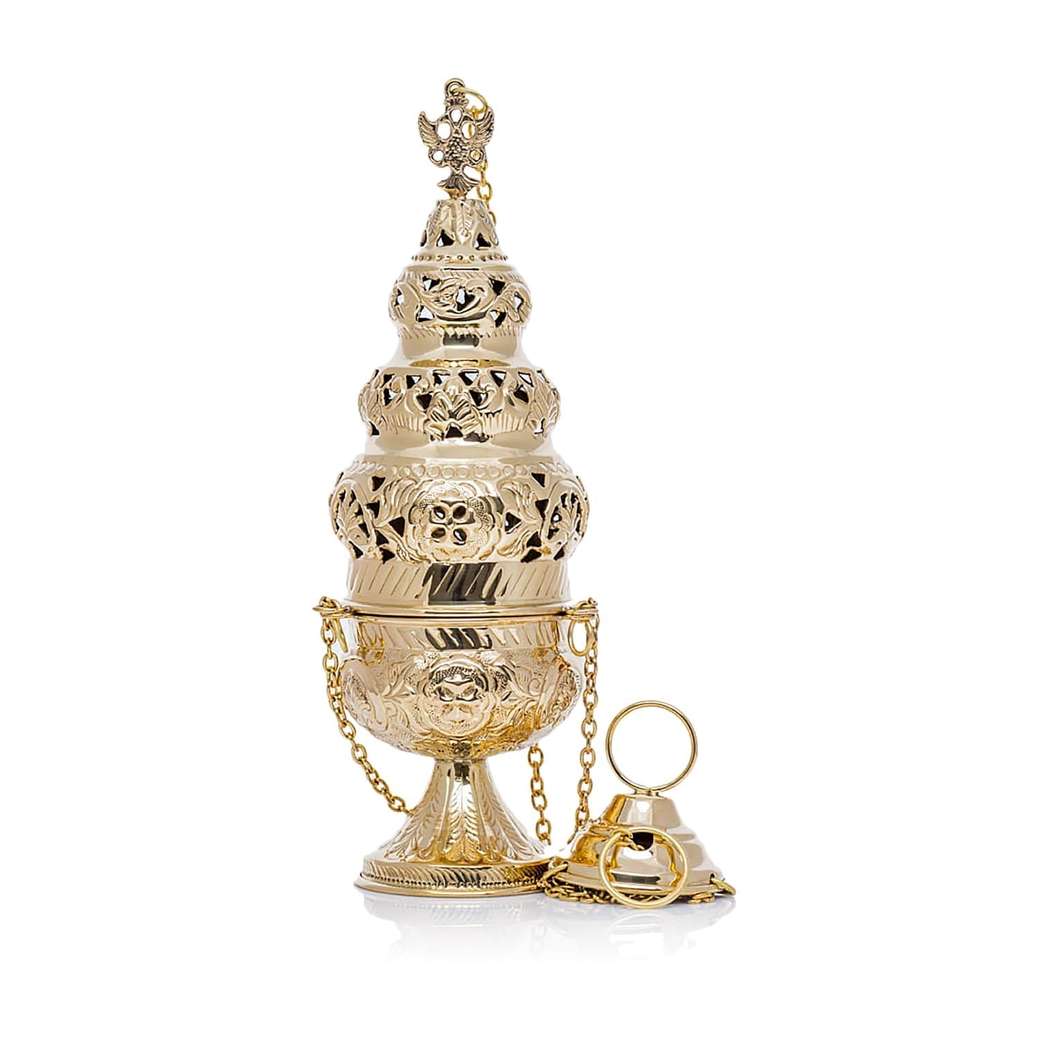Thurible - brass - 29 cm M100 - HAFTINAUSA.COM