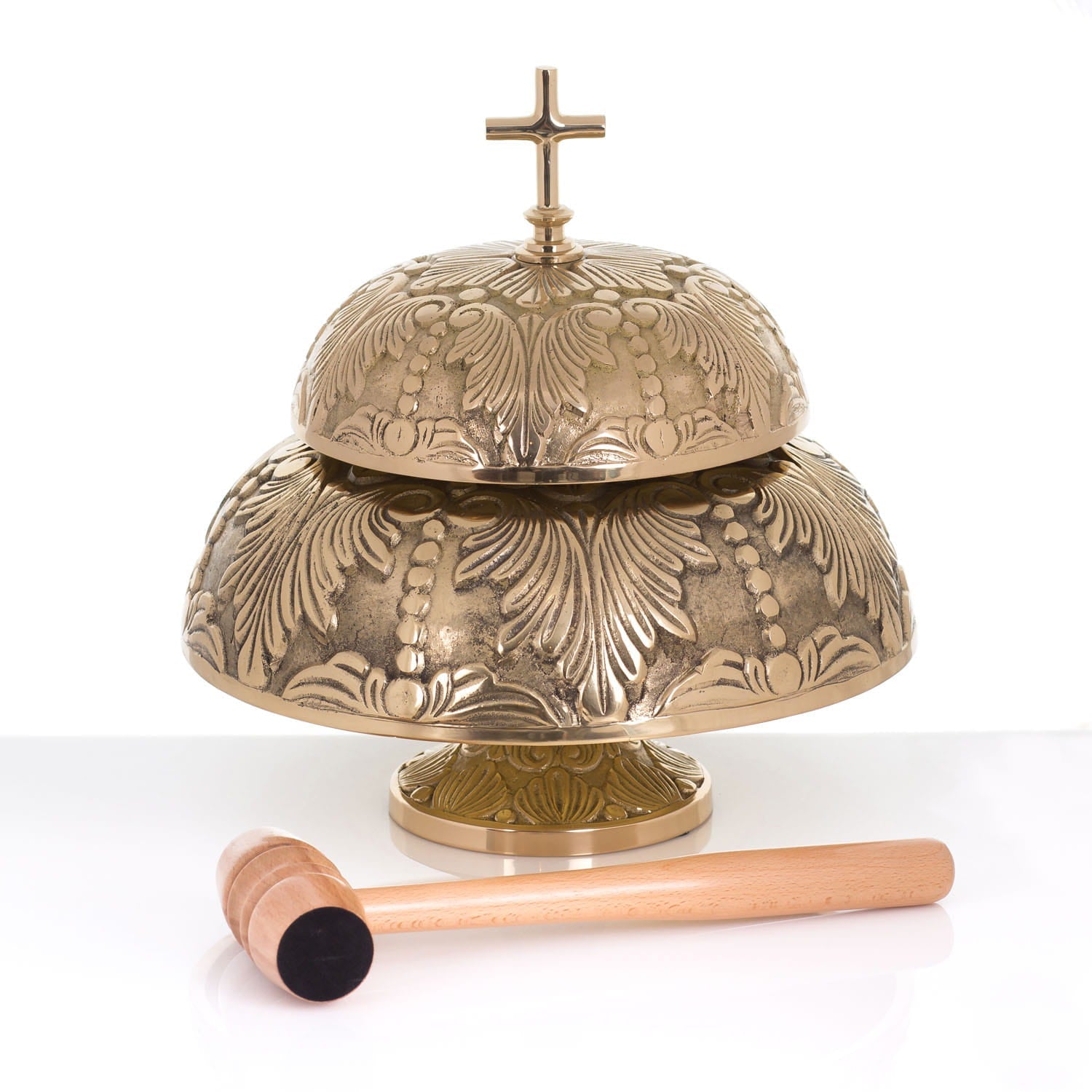 Two - tone Gong - Decorated - Mallet 786936 - HAFTINAUSA.COM