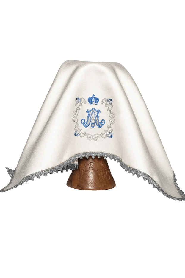 Chalice veil with Marian embroidery