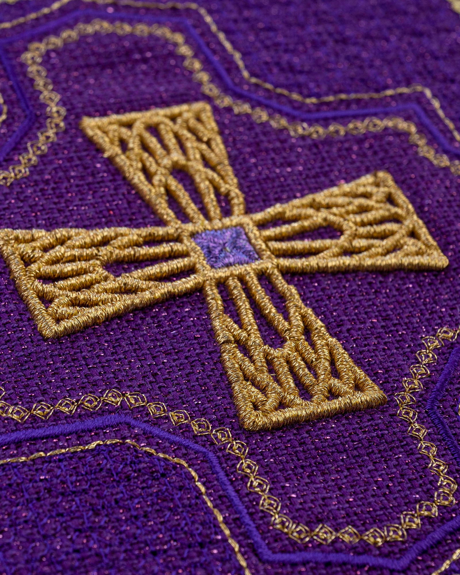 Set of Palls in four liturgical colors