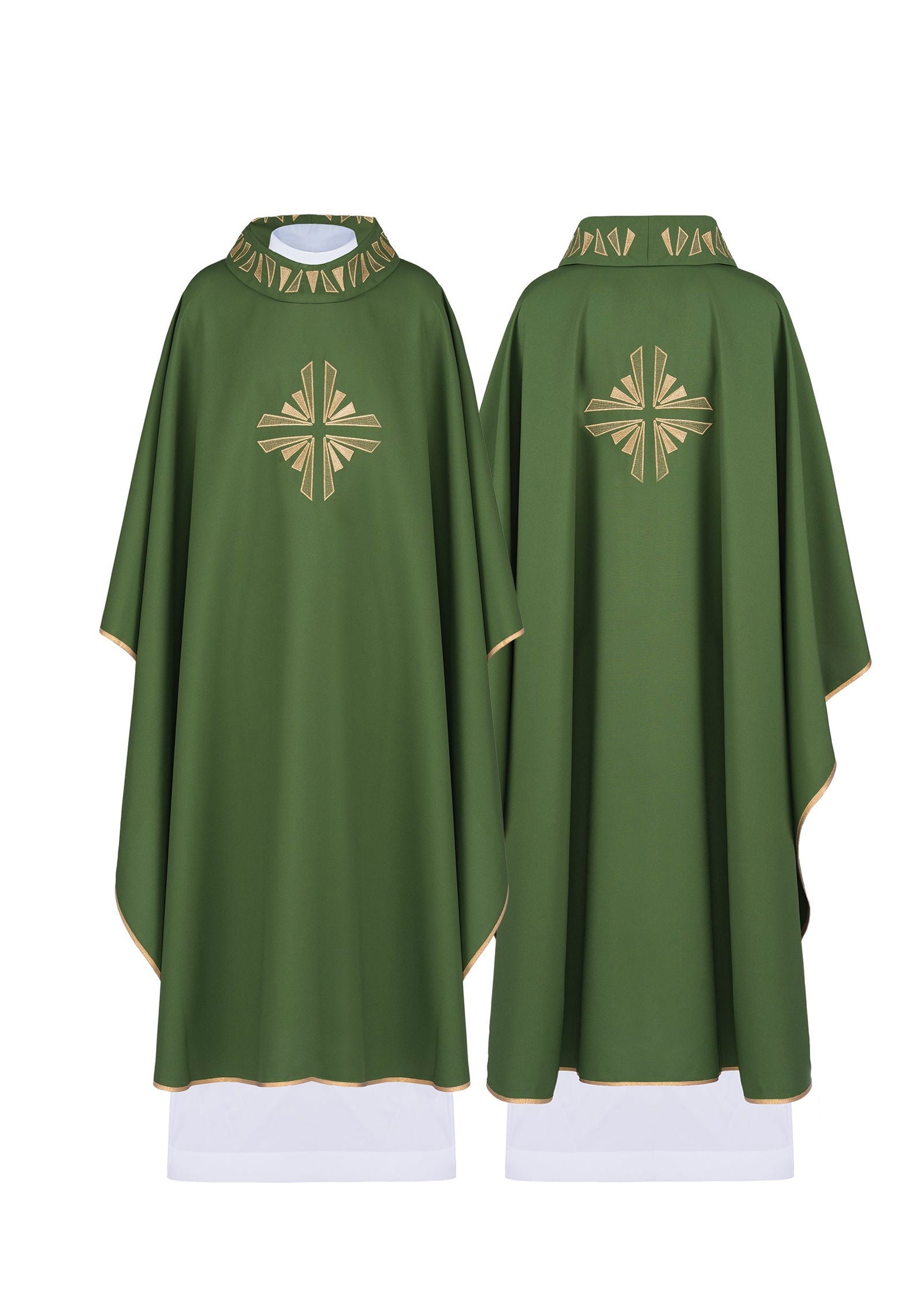 Chasuble embroidered with Green Cross